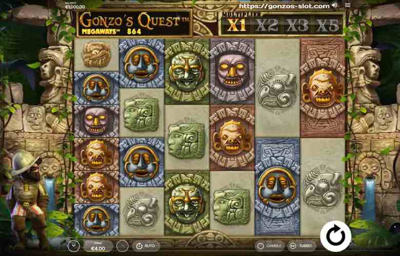 Сайт игры Gonzo's Quest